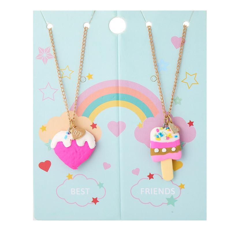Pendant Necklaces QIAMNI 2pcs/set Strawberry Cream Cake Pendants Necklace Choker For Kids Girls Christmas Gifts BFF Jewelry Friend Charm, Silver
Pendant Necklaces QIAMNI 2pcs/set Strawberry Cream Cake Pendants Necklace Choker For Kids Girls Christmas Gifts BFF Jewelry Friend Charm, Silver
