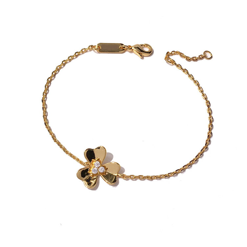 2021 Fashion Classic Diamond Four Leaf Clover Flowers Link Crystals Clavicle Chain Bracelet 18K Gold Silver for Van Women&Girls Wedding Vale, Black
2021 Fashion Classic Diamond Four Leaf Clover Flowers Link Crystals Clavicle Chain Bracelet 18K Gold Silver for Van Women&Girls Wedding Vale, Black