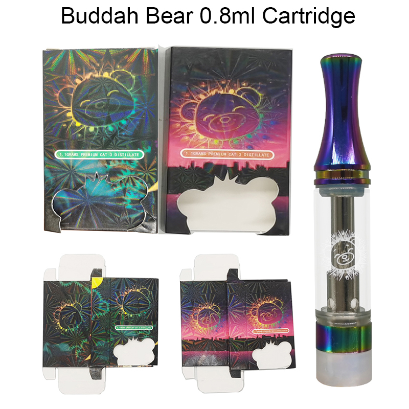 Buddah Bear Vape Pen Cartridge 0.8ml Ceramic Coil Atomizers 510 Thread Vapes Pens Cart E Cigarettes Empty Round Tip Carts Glass Tank Vaporizer Cartridges Packaging
Buddah Bear Vape Pen Cartridge 0.8ml Ceramic Coil Atomizers 510 Thread Vapes Pens Cart E Cigarettes Empty Round Tip Carts Glass Tank Vaporizer Cartridges Packaging