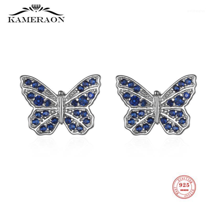 Stud 925 Sterling Silver Earrings Butterfly Blue Zircon Luxury For Women Stylish Temperament Gold Fine Jewelry Gift, Golden;silver
Stud 925 Sterling Silver Earrings Butterfly Blue Zircon Luxury For Women Stylish Temperament Gold Fine Jewelry Gift, Golden;silver