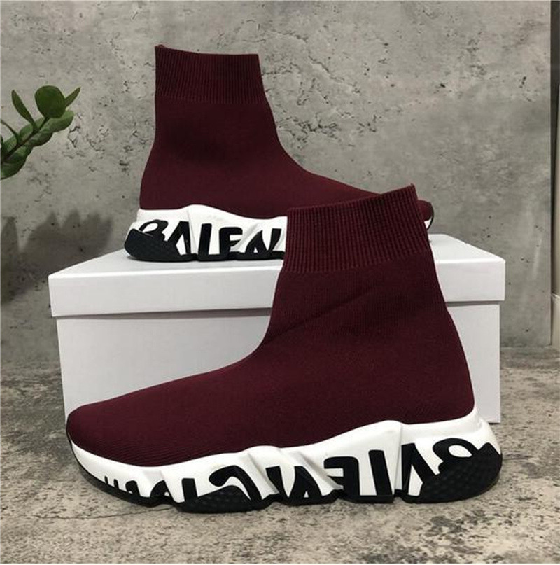 With Box Top Quality Paris Mens Womens Casual Shoes Speed Trainers Knit Sock White Black Khaki Watermark Size 36-46
With Box Top Quality Paris Mens Womens Casual Shoes Speed Trainers Knit Sock White Black Khaki Watermark Size 36-46