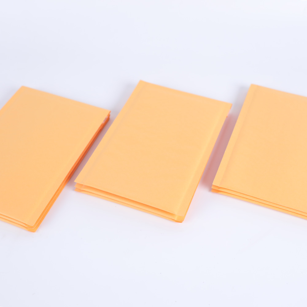 yellow colour Kraft paper bubble mailer envelope