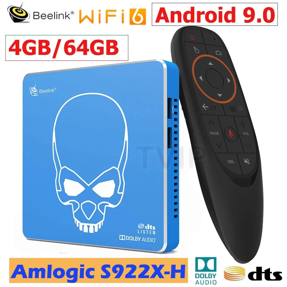 Beelink GT King Pro WiFi6 TV BOX Android 9.0 4GB64GB Amlogic S922X-H Quad Core Support Dolby Audio DTS Listen 4K HD Set Top Box
Beelink GT King Pro WiFi6 TV BOX Android 9.0 4GB64GB Amlogic S922X-H Quad Core Support Dolby Audio DTS Listen 4K HD Set Top Box
