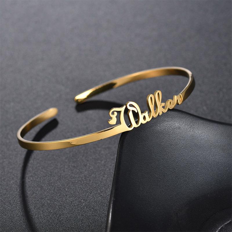 Personalized Adjustable Name Bracelet Baby Girl Stainless Steel Custom Nameplate Bangle Kids Adult Party Gift 
Personalized Adjustable Name Bracelet Baby Girl Stainless Steel Custom Nameplate Bangle Kids Adult Party Gift