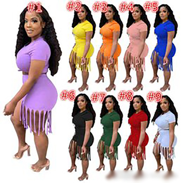 Summer Women Sports Tracksuits Two Pieces Sets Letter Printed Short Sleeve T-Shirt Tassel Shorts Outfits Fashion Lady Plus Size, Fill price
Summer Women Sports Tracksuits Two Pieces Sets Letter Printed Short Sleeve T-Shirt Tassel Shorts Outfits Fashion Lady Plus Size, Fill price