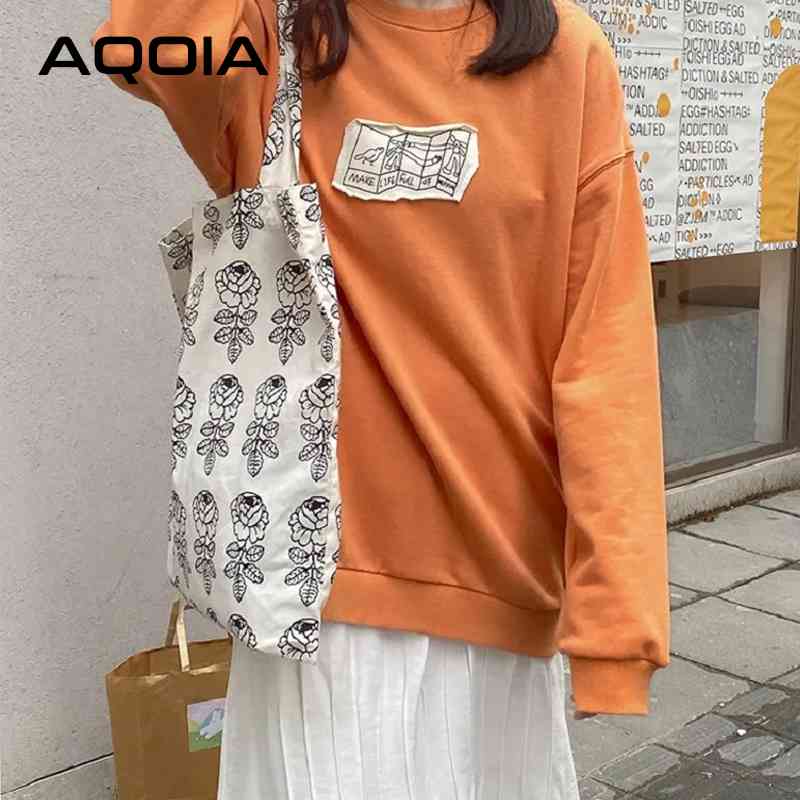 Autumn Japan Style Kawaii Patchwork Women's Sweatshirt Casual Loose Long Sleeve Women Winter INS Female Pullover 210521, Sku2
Autumn Japan Style Kawaii Patchwork Women's Sweatshirt Casual Loose Long Sleeve Women Winter INS Female Pullover 210521, Sku2