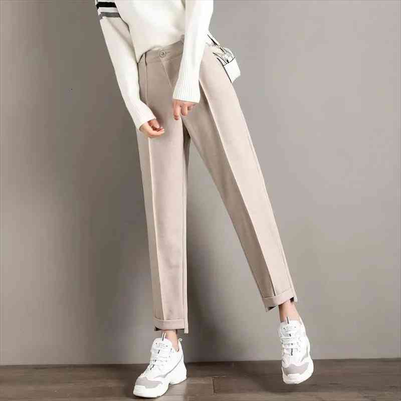 woolen black autumn and winter women capris korean fashion high-waist nine-point loose straight casual, Black;white
woolen black autumn and winter women capris korean fashion high-waist nine-point loose straight casual, Black;white
