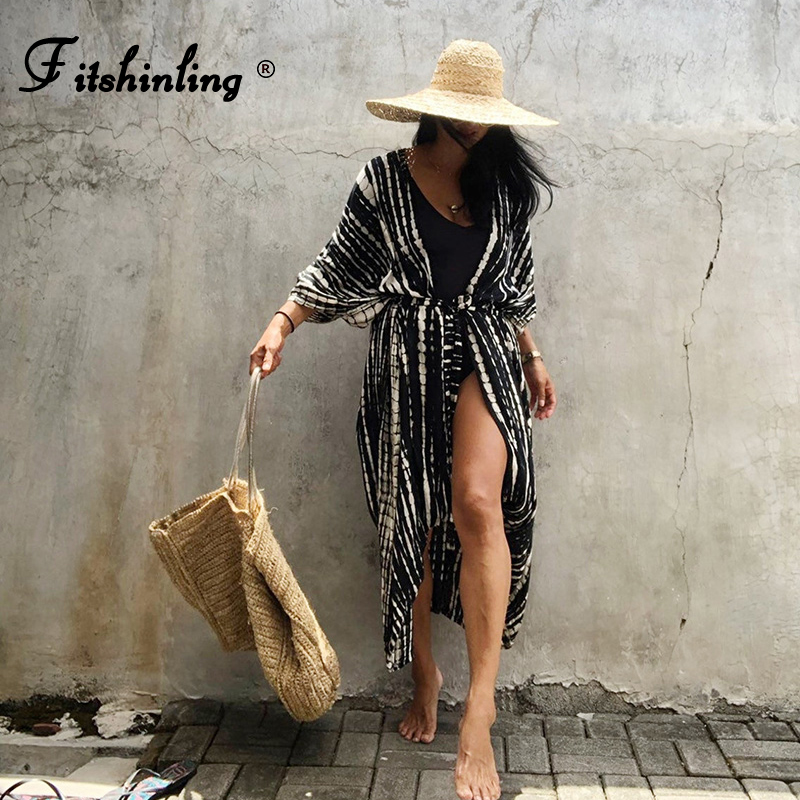 fitshinling summer vintage kimono swimwear halo dyeing beach cover up with sashes oversized long cardigan holiday covers
fitshinling summer vintage kimono swimwear halo dyeing beach cover up with sashes oversized long cardigan holiday covers