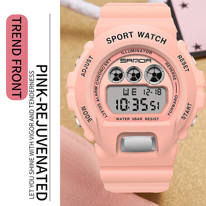 Wristwatches SANDA Sports Women Watches Waterproof Electronic Clock Couple Men Watch Matching Party Wristwatch Ladies, Slivery;brown
Wristwatches SANDA Sports Women Watches Waterproof Electronic Clock Couple Men Watch Matching Party Wristwatch Ladies, Slivery;brown