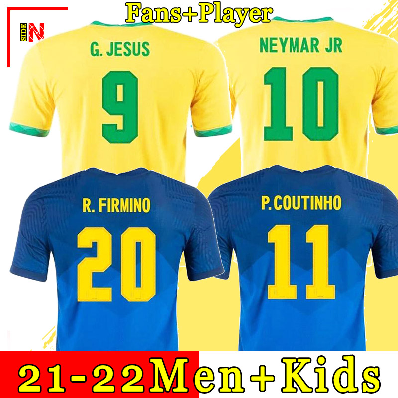 20 21 BRAZIL soccer jersey NEYMAR JR COUTINHO PAULINHO MARCELO G.JESUS 2021 2022 Brasil COSTA home away man + kids kit football shirts, 20/21 away kids
20 21 BRAZIL soccer jersey NEYMAR JR COUTINHO PAULINHO MARCELO G.JESUS 2021 2022 Brasil COSTA home away man + kids kit football shirts, 20/21 away kids