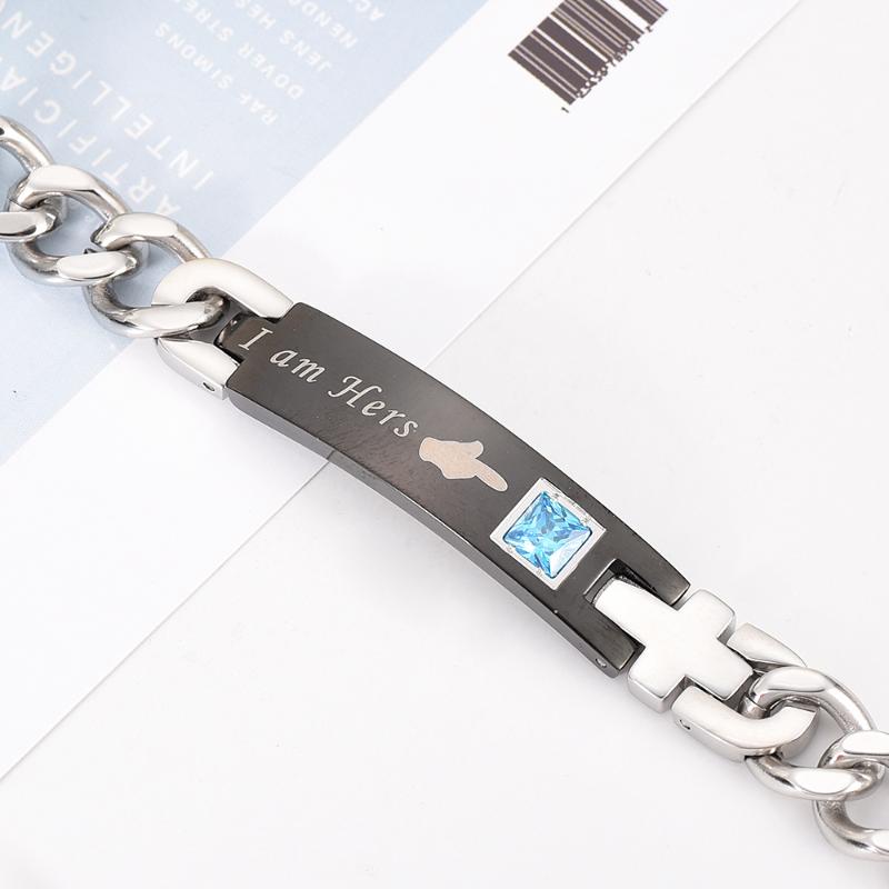 Keychains IJL0180 Stainless Steel Bracelet Men's Women's He Is Mine Matching Suit Chain Jewelry
Keychains IJL0180 Stainless Steel Bracelet Men's Women's He Is Mine Matching Suit Chain Jewelry