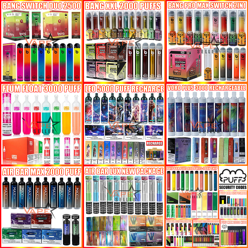 Disposable Vape Pen E Cigarette RandM Leo Bang XXL Swith Duo Puff Bar Plus Max Flex AirBar Lux 800 1000 1600 2000 2500 3000 4000 5000 Puffs
Disposable Vape Pen E Cigarette RandM Leo Bang XXL Swith Duo Puff Bar Plus Max Flex AirBar Lux 800 1000 1600 2000 2500 3000 4000 5000 Puffs