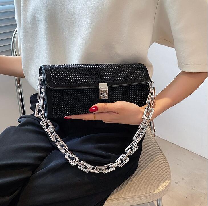 Factory wholesale leather women shoulder bags net red popular bright diamond chain bag summer pearl fashion handbags street personality rivet handbag, Black2(boutique box)
Factory wholesale leather women shoulder bags net red popular bright diamond chain bag summer pearl fashion handbags street personality rivet handbag, Black2(boutique box)