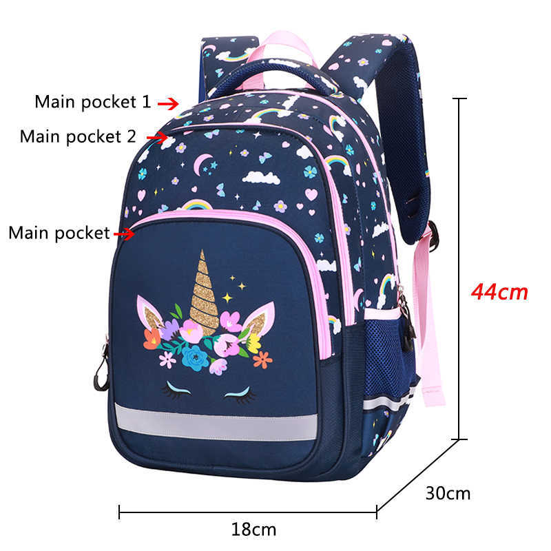 Beautiful Backpacks Girls School Bags Kids Bookbags Lunchbox Primary Student Backpack Waterproof 210809