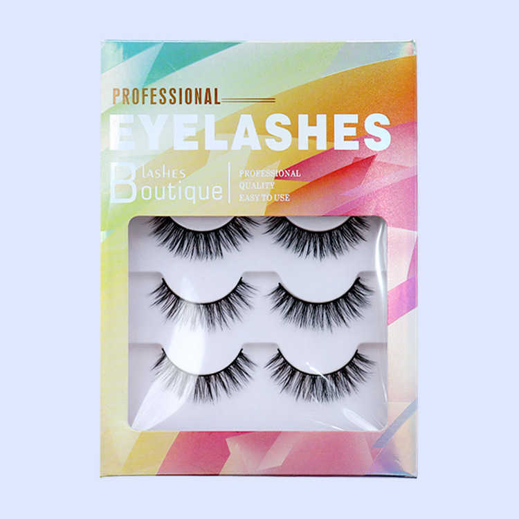 New 5 Pairs 3D Chemical Fiber Natural Long Thick Hair False Eyelashes Wispy Eye Lashes Beauty Makeup Extension Tools