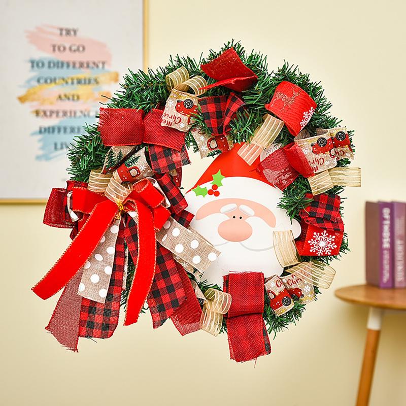 Decorative Flowers & Wreaths Christmas Santa Claus Decoration Wreath Door Pendant Garland Ring Hoop Floral Handmade Home Decor Natale
Decorative Flowers & Wreaths Christmas Santa Claus Decoration Wreath Door Pendant Garland Ring Hoop Floral Handmade Home Decor Natale