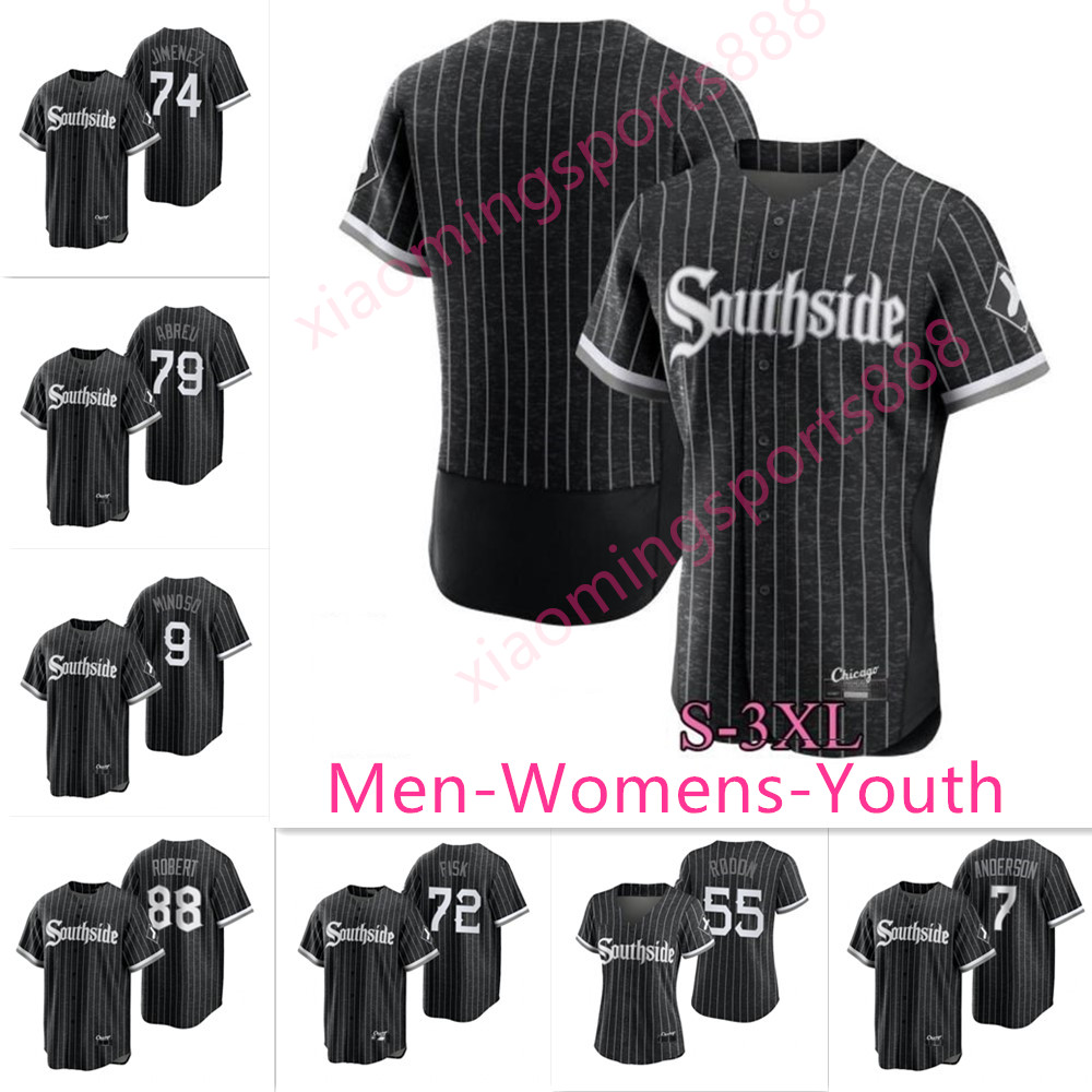 Southside Tim Anderson White Sox 2021 City Connect Chicago Jersey Jose Abreu Yermin Mercedes Nick Madrigal Eloy Jimenez Michael Kopech Yoan Moncada, Blue;black
Southside Tim Anderson White Sox 2021 City Connect Chicago Jersey Jose Abreu Yermin Mercedes Nick Madrigal Eloy Jimenez Michael Kopech Yoan Moncada, Blue;black