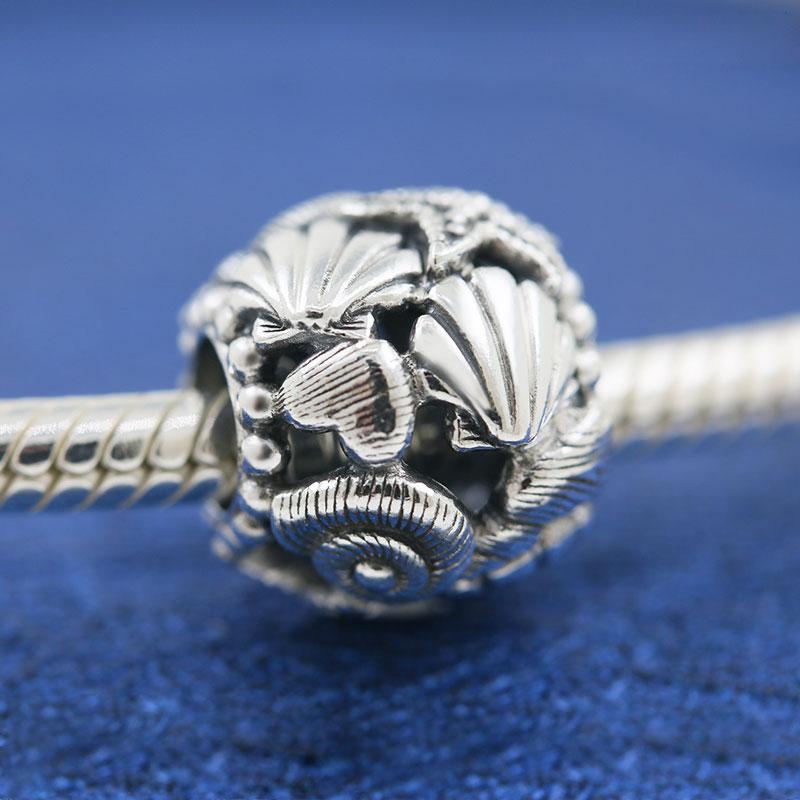 925 Sterling Silver Summer Collection Openwork Starfish, Shells & Hearts Charm Bead Fits European Jewelry Charm Bracelets 
925 Sterling Silver Summer Collection Openwork Starfish, Shells & Hearts Charm Bead Fits European Jewelry Charm Bracelets