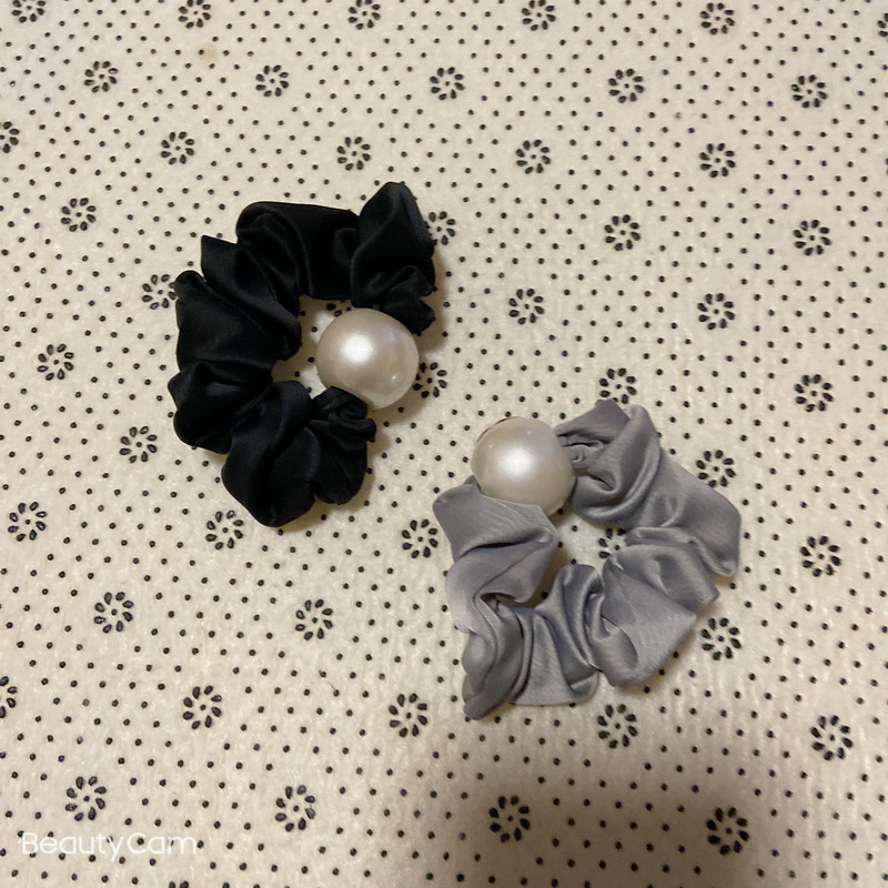 2 color fashion pearl hair tie head rope hairpin for Ladies collection headdress jewelry vip gift