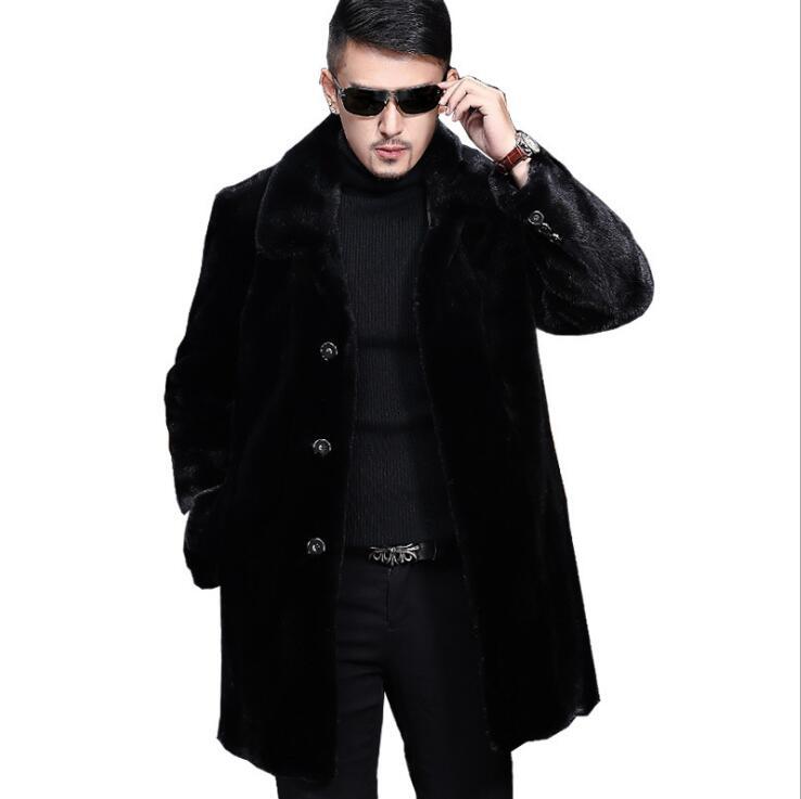 Men's Fur & Faux Black Leather Coat Men Slim Jacket Autumn Mink Mens Clothes Winter Thicken Warm Jaqueta De Couro Fashion
Men's Fur & Faux Black Leather Coat Men Slim Jacket Autumn Mink Mens Clothes Winter Thicken Warm Jaqueta De Couro Fashion