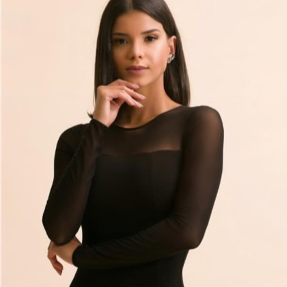 Summer Women Long Sleeve Rayon Bandage Club Dress Sexy Black Lace O Neck Celebrity Evening Runway Party Maxi Dresses 210423