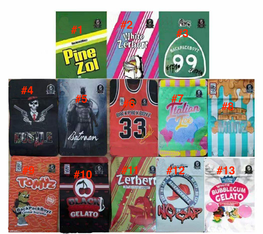 Empty 3.5g BACKPACK BOYZ Pine Zol White Zerbert 33 BAGS APPLE MINTZ OREOZ CHEETAH PISS BB GUARANA Backpackboyz with Hologram Stickers For Mylar bag
Empty 3.5g BACKPACK BOYZ Pine Zol White Zerbert 33 BAGS APPLE MINTZ OREOZ CHEETAH PISS BB GUARANA Backpackboyz with Hologram Stickers For Mylar bag