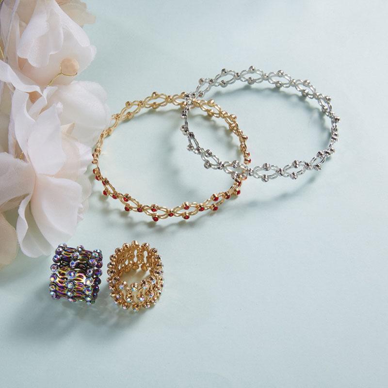 Link, Chain 1pc Magic Retractable Ring To Bracelet Adjustable Rhinestone Wide For Women Teens Fashion Jewelry Wedding Gift
Link, Chain 1pc Magic Retractable Ring To Bracelet Adjustable Rhinestone Wide For Women Teens Fashion Jewelry Wedding Gift