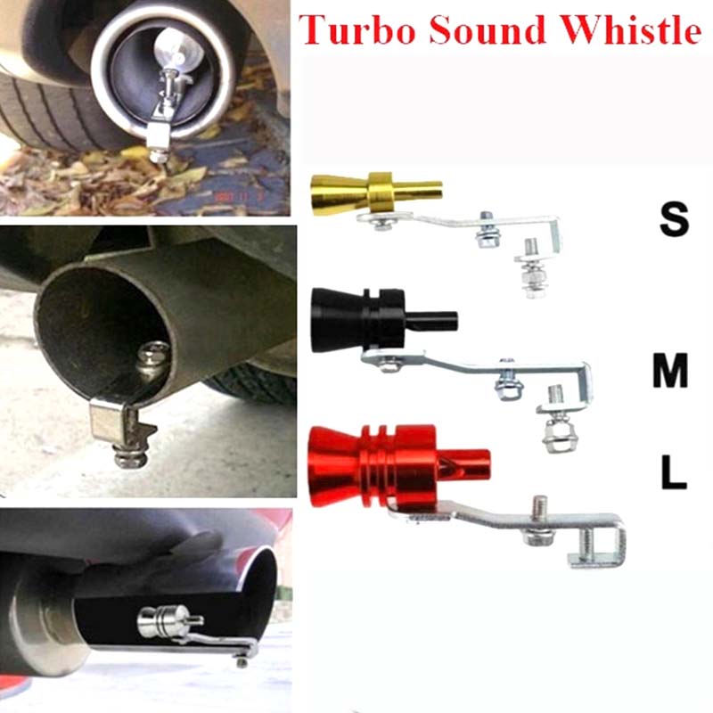 Universal Motobike Simulator Whistle Exhaust System Silencer Fake Turbo Whistles Pipe Sound Motorcycle Muffler Blow Off Car Styling Parts