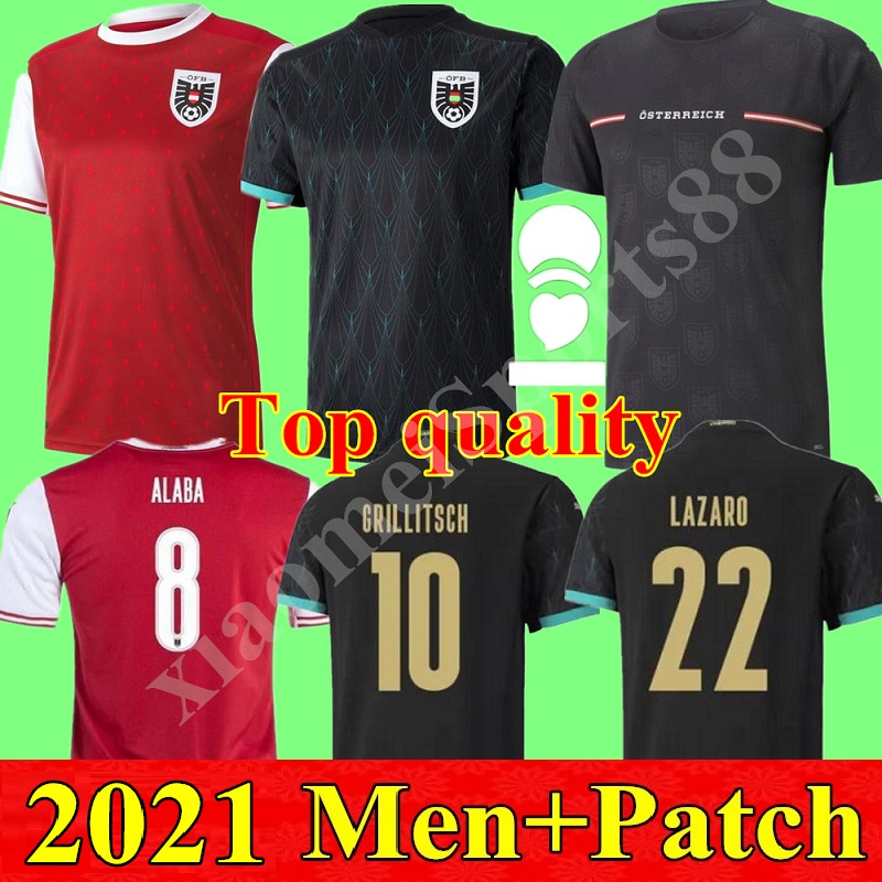 2021 Austria soccer jersey 20 21 DAVID ALABA Away Arnautovic Sabitzer Grillitsch camisetas Men Football Shirt, Home+patch
2021 Austria soccer jersey 20 21 DAVID ALABA Away Arnautovic Sabitzer Grillitsch camisetas Men Football Shirt, Home+patch