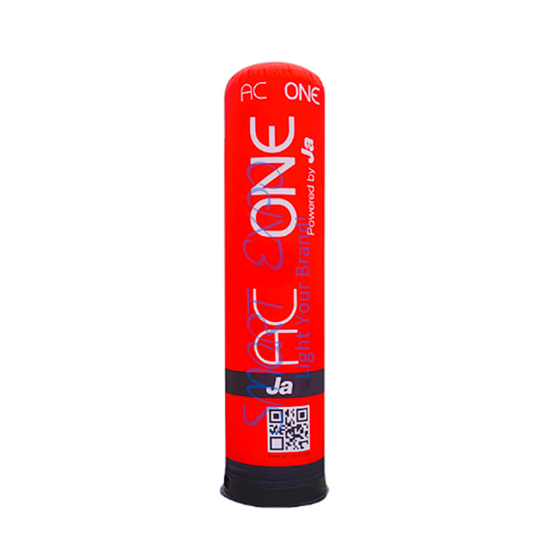 Custom Inflatable LED Advertising Pillar Column Dia0.46*2m with Full Color Printing and Illuminated Base Blower