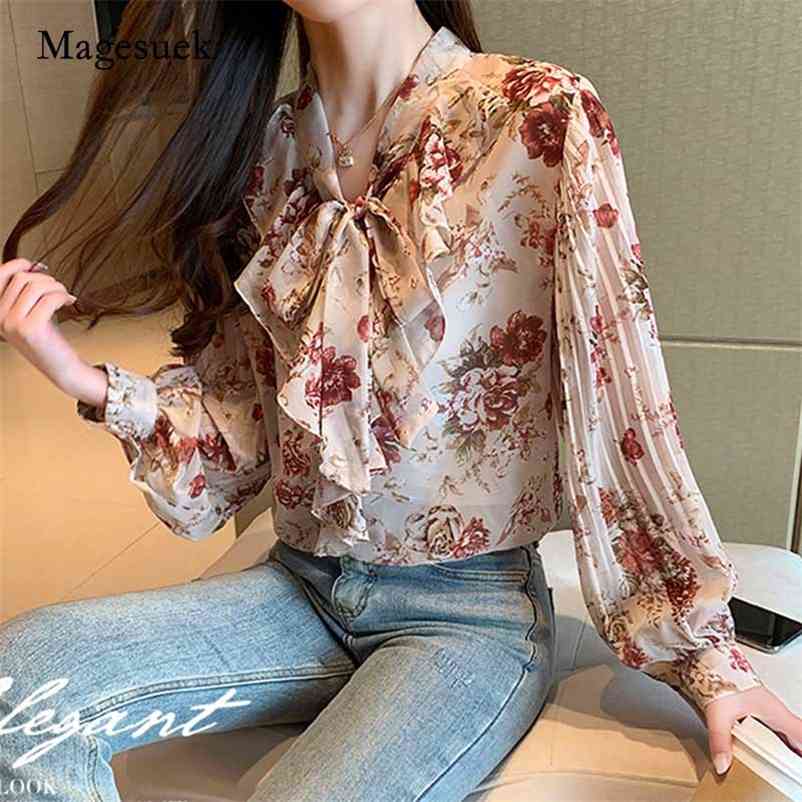 Autumn Korean Ruffles Floral Chiffon Tops Shirt Women Bow Lace Long Sleeve Blouse Sweet Printed Blouses 10770 210518, Picture
Autumn Korean Ruffles Floral Chiffon Tops Shirt Women Bow Lace Long Sleeve Blouse Sweet Printed Blouses 10770 210518, Picture