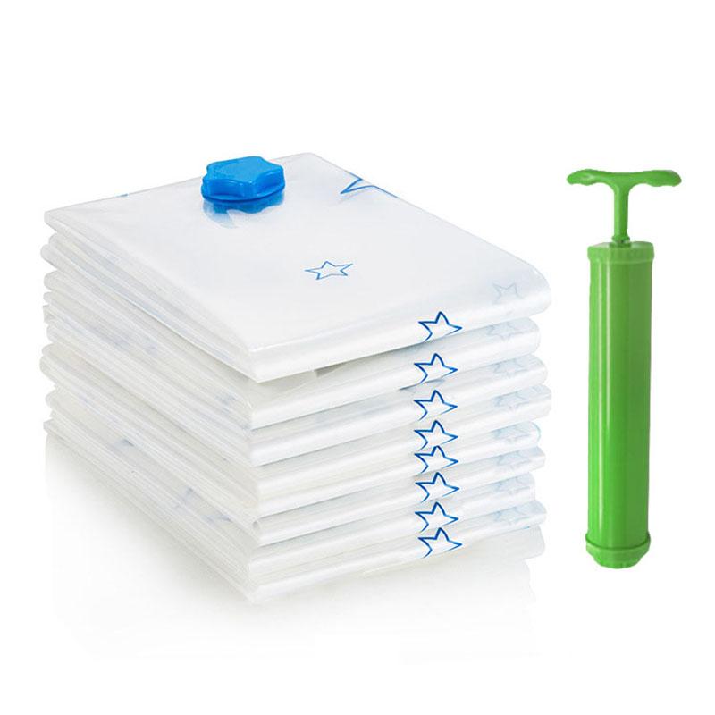 Clothing & Wardrobe Storage Convenient Vacuum Bag Organizer Transparent Clothes Seal Compressed Travel Saving Space Bags Package
Clothing & Wardrobe Storage Convenient Vacuum Bag Organizer Transparent Clothes Seal Compressed Travel Saving Space Bags Package