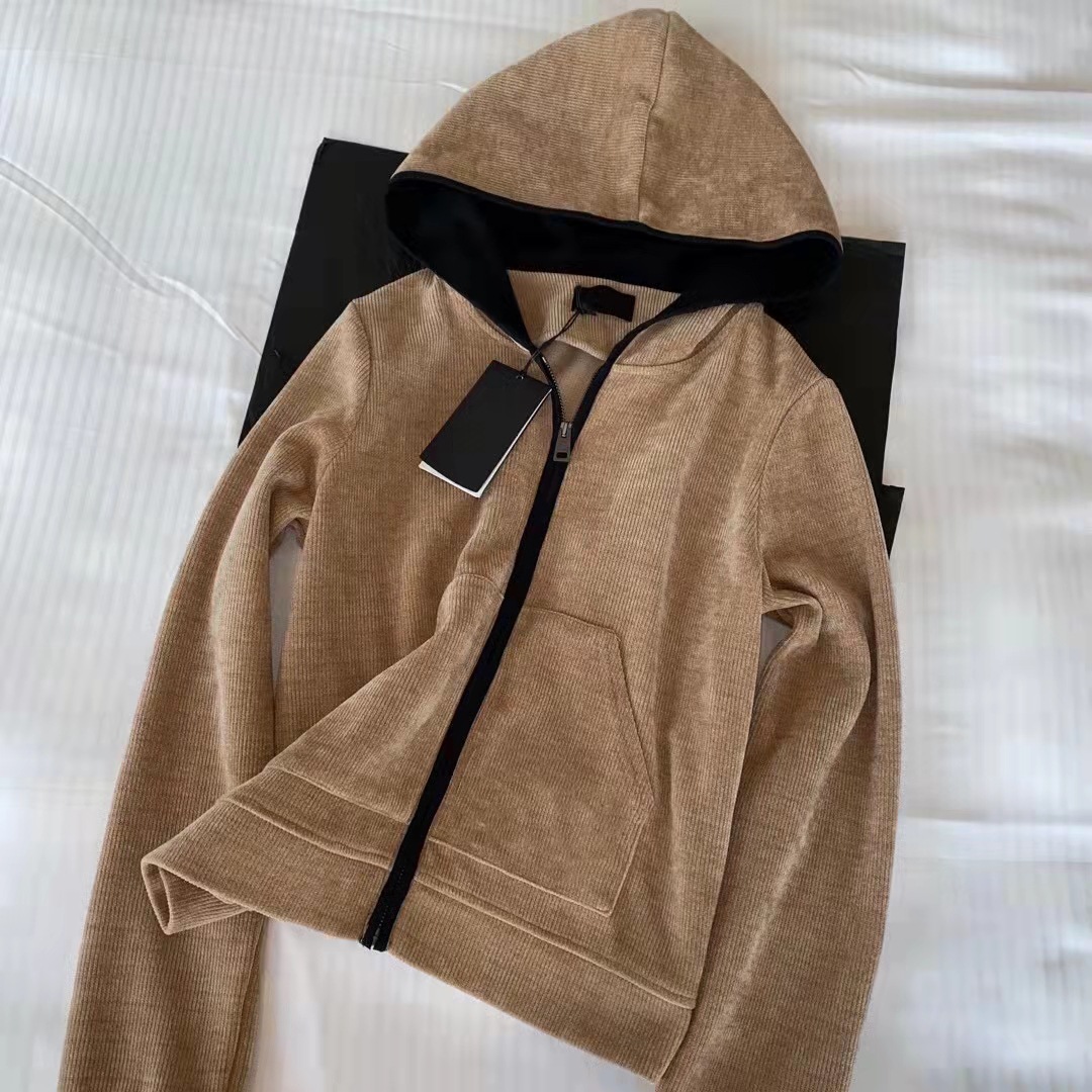 Women' Jacket Hoodie New Letter Logo Three-dimensional Embossed Retro Fashion Loose Corduroy Hooded Zipper Jacket #2022, Khaki
Women' Jacket Hoodie New Letter Logo Three-dimensional Embossed Retro Fashion Loose Corduroy Hooded Zipper Jacket #2022, Khaki