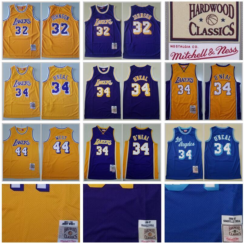 Mitchell and Ness Basketball Jerseys 32 Johnson 34 Shaquille ONeal O Neal 44 Jerry West Yellow Purple Blue Team Color Throwback Vintage 1996, Black;red
Mitchell and Ness Basketball Jerseys 32 Johnson 34 Shaquille ONeal O Neal 44 Jerry West Yellow Purple Blue Team Color Throwback Vintage 1996, Black;red