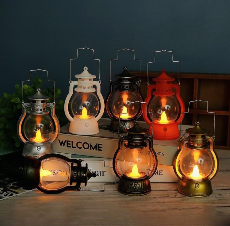 Halloween decoration retro small oil lamp Christmas gift pony lantern creative bar ghost festival atmosphere layout party night light SN5615