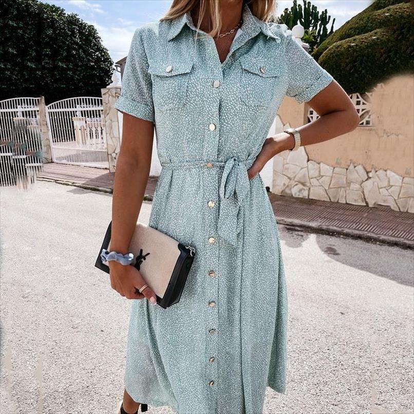summer casual print single breasted womens dresses belt shirt fashion elegant ladies short sleeve buttons boho beach, Black;gray
summer casual print single breasted womens dresses belt shirt fashion elegant ladies short sleeve buttons boho beach, Black;gray