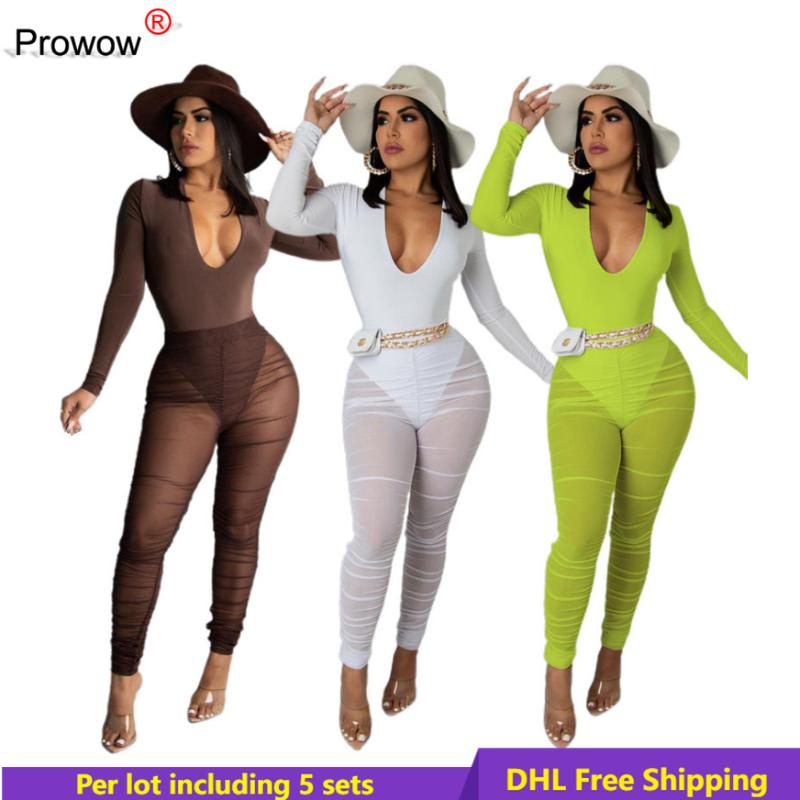 Women's Two Piece Pants Sexy Mesh Women See Through Jumpsuits Long Sleeve Jumpsuit + Two-piece Set For Nightclub Wear 6353, White
Women's Two Piece Pants Sexy Mesh Women See Through Jumpsuits Long Sleeve Jumpsuit + Two-piece Set For Nightclub Wear 6353, White