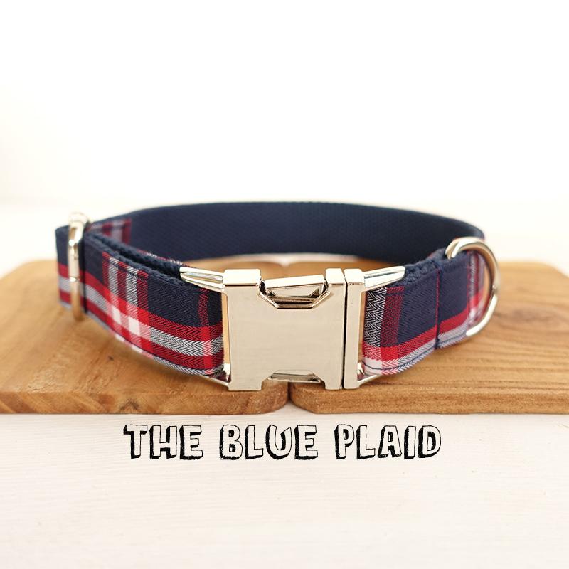 Personalized Fabric Premium Dog Collar And Leash Set THE BLUE PLAID Collection Collars & Leashes
Personalized Fabric Premium Dog Collar And Leash Set THE BLUE PLAID Collection Collars & Leashes