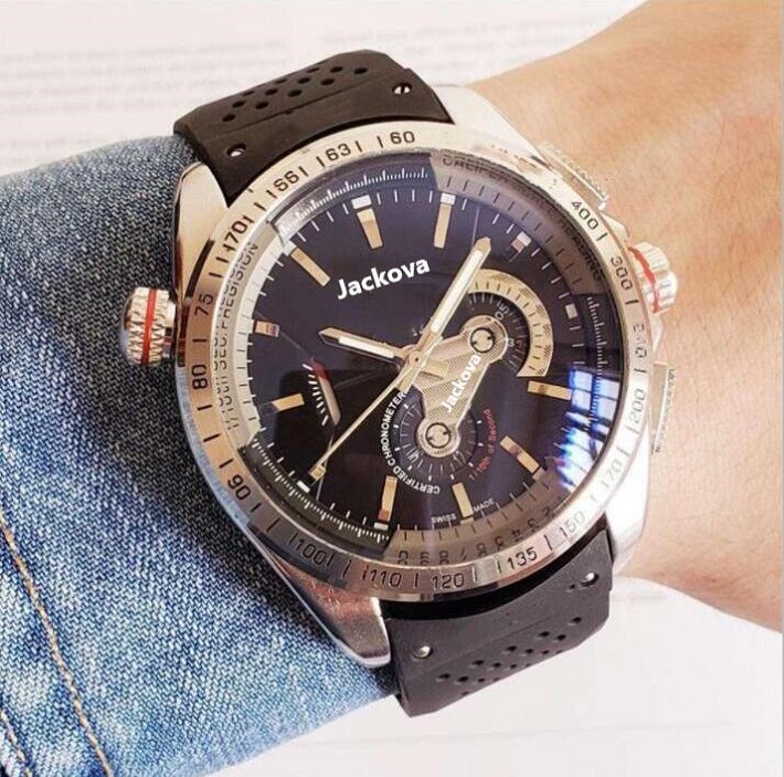 New Luxury Mens heuer Triangle Watch Black Silicone Watches Men Date TAG Mechanical Automatic movement Just President designer Wristwatches, Slivery;brown
New Luxury Mens heuer Triangle Watch Black Silicone Watches Men Date TAG Mechanical Automatic movement Just President designer Wristwatches, Slivery;brown