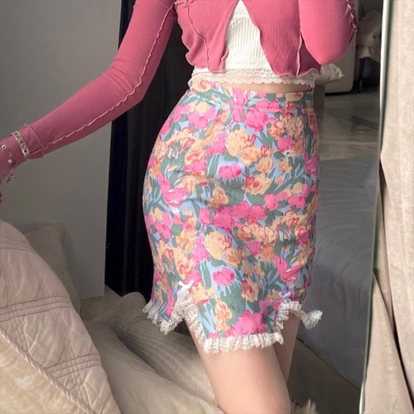 pink floral print split women skirts lace mini fairycore elegant high waisted skirt y2k streetwear spring summer korean style, Black
pink floral print split women skirts lace mini fairycore elegant high waisted skirt y2k streetwear spring summer korean style, Black