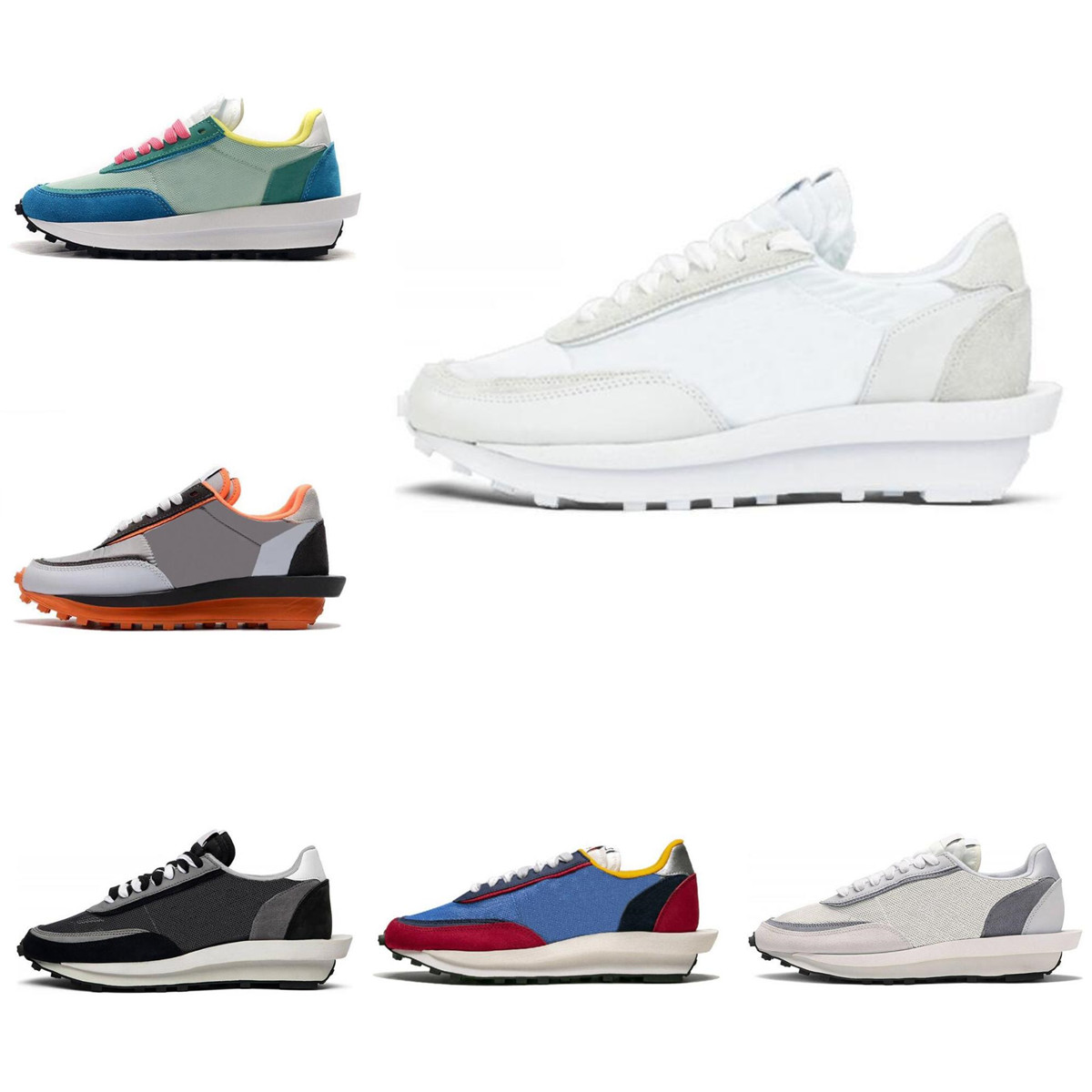 2021 sacai waffle ldv ld ldwaffle men women sports shoes black white nylon varsity blue outdoor mens trainers sneakers runners, Colour 5 36-45
2021 sacai waffle ldv ld ldwaffle men women sports shoes black white nylon varsity blue outdoor mens trainers sneakers runners, Colour 5 36-45
