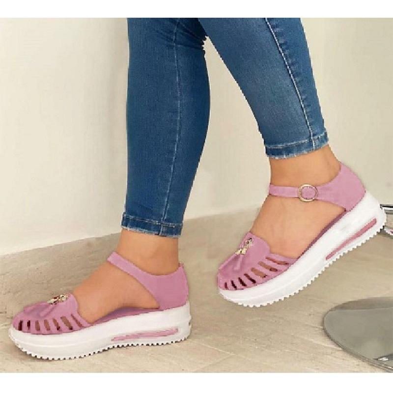 Summer Platform Women Shoes Round Toe Beach Flat Sandals Hollow Out Buckle Strap Ladies Gladiator, Black
Summer Platform Women Shoes Round Toe Beach Flat Sandals Hollow Out Buckle Strap Ladies Gladiator, Black