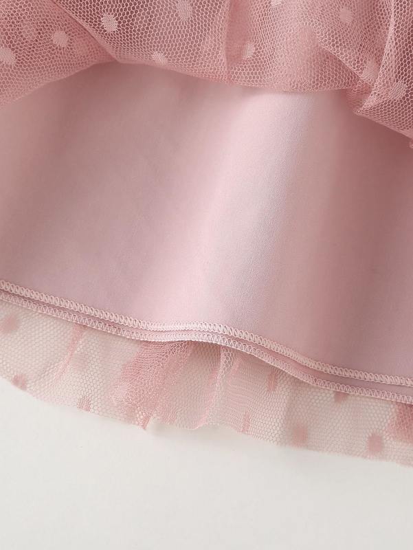 Girls Dobby Mesh Hem Cami Dress SHE