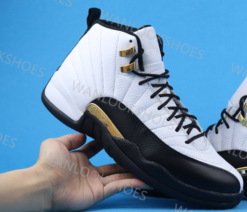 Men 12s 12 jumpman Basketball shoes Royalty White Black-Metallic Gold Jogging Sport Sneakers Trainers Size 40-47 
Men 12s 12 jumpman Basketball shoes Royalty White Black-Metallic Gold Jogging Sport Sneakers Trainers Size 40-47