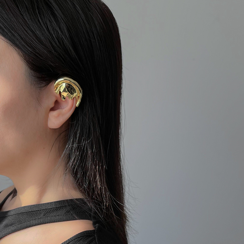 2022 New Ear Clip Earmuffs Screw Back Hip-Hop Men's And Women's Street Fashion Brand Novel Exaggerated All-Match Jewelry