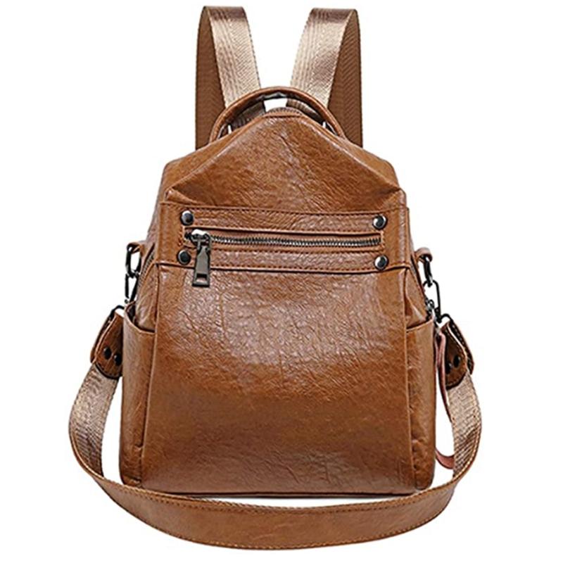 Backpack Women's Backpacks Fashion Casual Travel School Business Shoulder Handbags, Brown 
Backpack Women's Backpacks Fashion Casual Travel School Business Shoulder Handbags, Brown