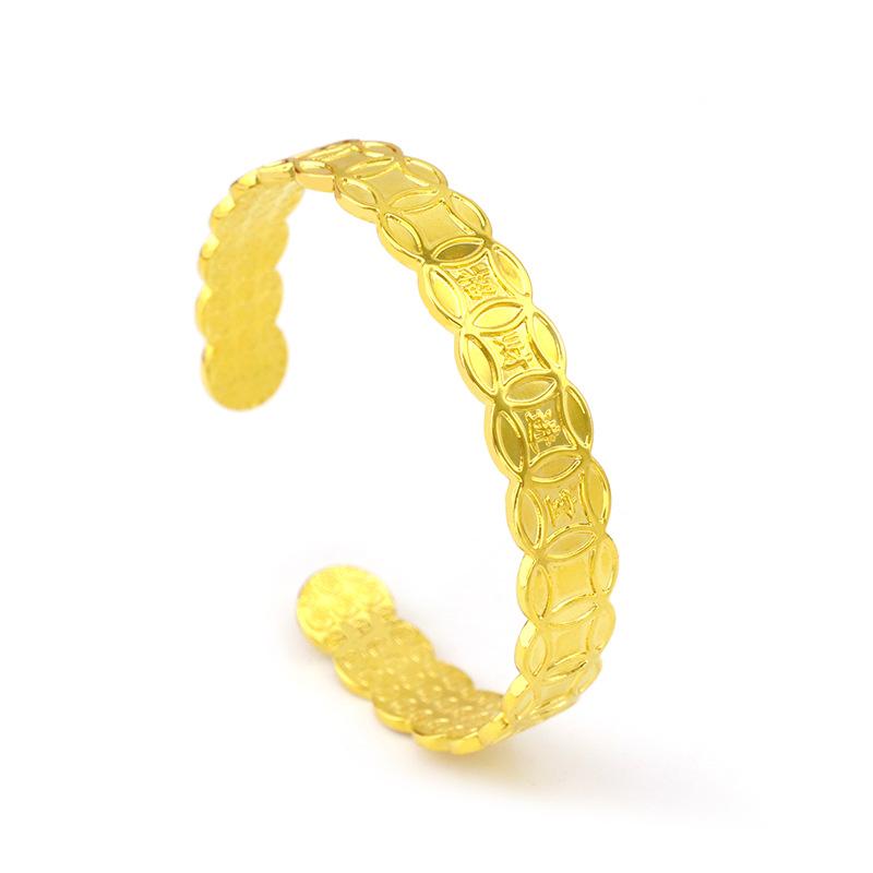 Bangle Ladies Bangles Style Japanese And Korean Fashion Retro Ethnic Copper Coin Opening Bracelet For Women Jewelry
Bangle Ladies Bangles Style Japanese And Korean Fashion Retro Ethnic Copper Coin Opening Bracelet For Women Jewelry