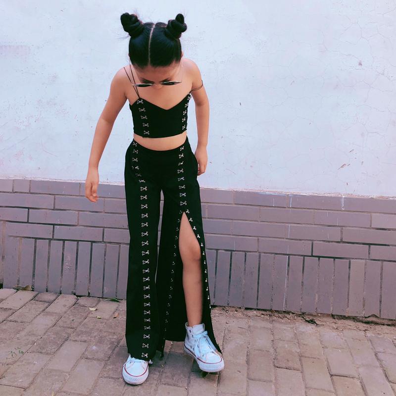 Clothing Sets Spring Autumn Girls 2 Pcs Set Baby Tank Top + Wide Leg Pants Kids Suits Children Streetwear Fashion Cross Button 1 To 13 Yrs, White
Clothing Sets Spring Autumn Girls 2 Pcs Set Baby Tank Top + Wide Leg Pants Kids Suits Children Streetwear Fashion Cross Button 1 To 13 Yrs, White