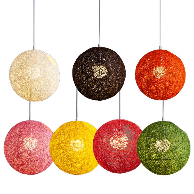 Lamp Covers & Shades Bamboo, Rattan And Ball Chandelier Individual Creativity Spherical Nest Lampshade