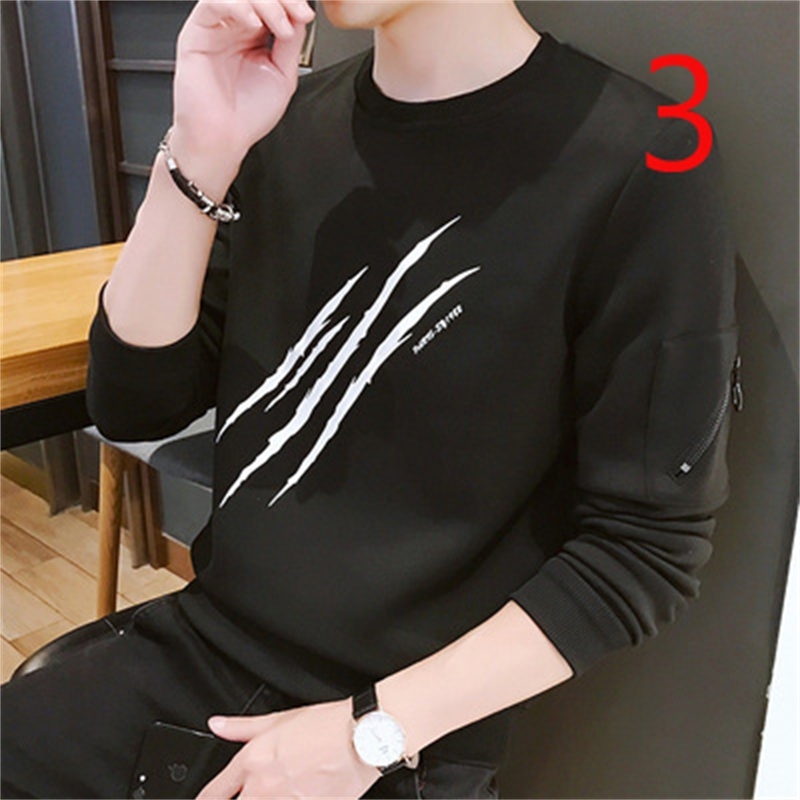 Long-sleeved t-shirt men's cotton autumn men's shirt inside men's autumn clothes Slim 210623